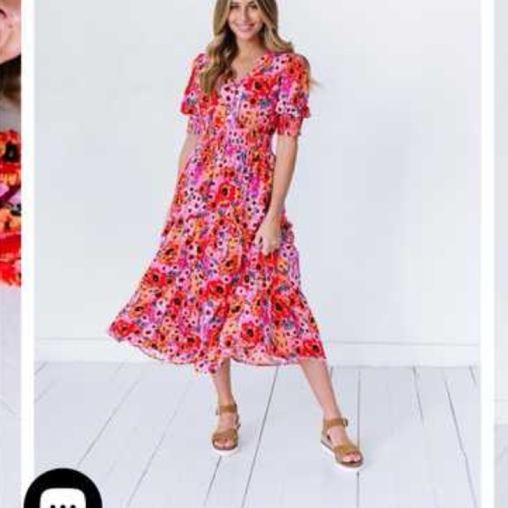 Polygram Piper & Scoot Floral Maxi Dress